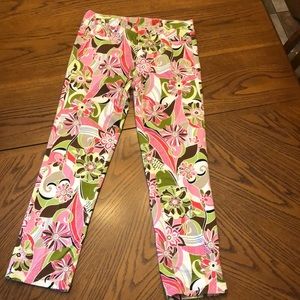 V Cristina floral pattern jeans